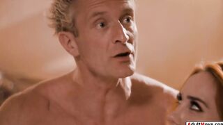 Stepson joins stepdad to fuck stepmom