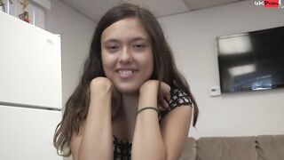 Mia Grand Getting Ger Little Pink Hole Stretched Out By A Shaved Coc