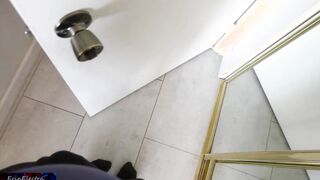 Caught watching stepmom into the toilet and she likes it!