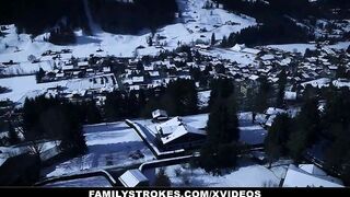 Stepaunt (Casca Akashova) bangs her niece (Avery Moon) and nephew for Christmas