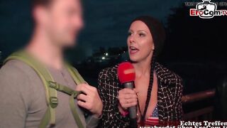 SCANDAL CASTING - German 19 year old year mature pick up unknown people Street