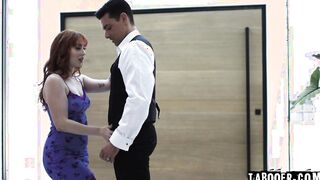 Slutty Arietta rides stepdads boner