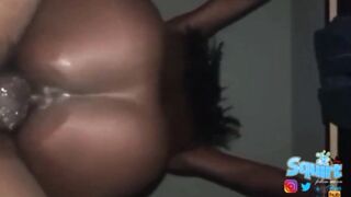 SCOTIA BANK TELLER RIDES MY COCK AND SQUIRT( )