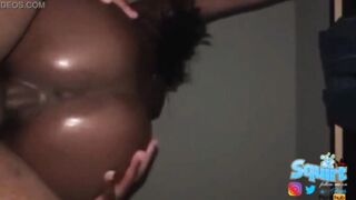 SCOTIA BANK TELLER RIDES MY COCK AND SQUIRT( )