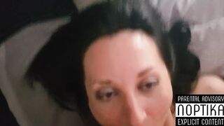 Amateur rough pounded with a big jizzed inside mouth