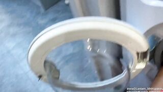 Doggy Style jizzed stepmom long penis butt sperm string