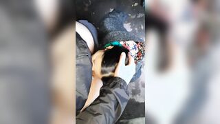 Sex with a stranger inside the bathroom - Lesbo-illusion