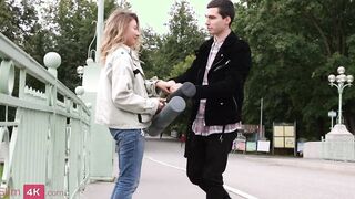 Occasional met ends for adorable gal with awesome encounter