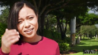 Huge booty Goddess adriana maya cheers up sad man