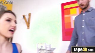 Spanish sexy Groped and Nailed Into Front of Her Broke