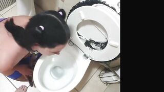Emo Slut porn video – Pigtailed african lips panties punk hoe golden shower, face banged, belt butt spanking