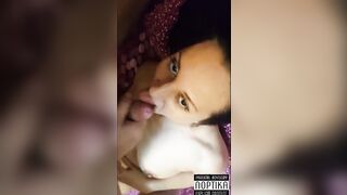 Slutty milf wants to eat cum!