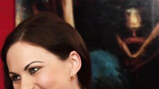 Dressed crazy Beauty rides and sucking off