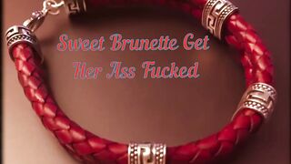 Sweet dark hair got her tight butt boned.