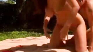 Watching Amateur Lovers Nailed Outside While enjoys