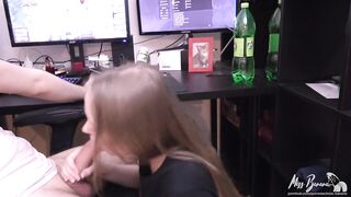 Best gf blows off bf while he plays a game!