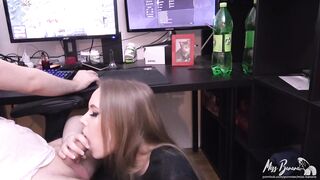 Best gf blows off bf while he plays a game!