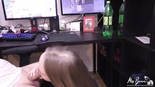 Best gf blows off bf while he plays a game!