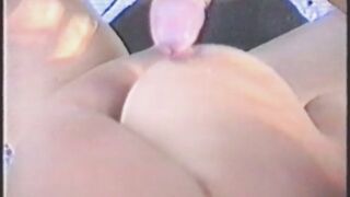 Retro porn: me coming on face, breasts and pussy
