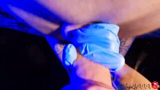 Bj & Hand Job with Latex Gloves - Swallowed Cum
