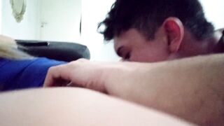 Fui medir pau do meu marido e nao.resisti chupei ele