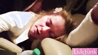 Butt roughed up and cumshot for little submissive hoe