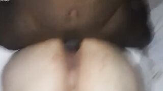 Pounded her snatch till she soaked my cock with squirt