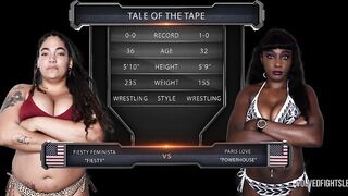 Fiesty Feminista Lesbo Wrestling Paris Love And The Loser Gets It Hard