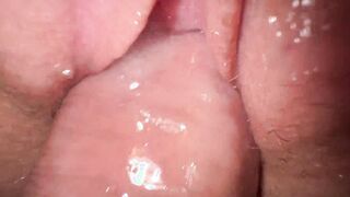 Boned tight creamy bitch, cum on vagina
