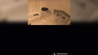Sneaks porn video – Cheating wifey into bed turned on whilst hubby away wakes up during night sneaks in step son bed fucks him dont cum inside me