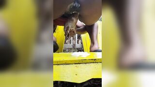 Nasty milf Orgasm. Outside Squirt.