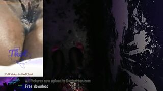 Slender Private Amateur With a Toothbrush and Masterbating