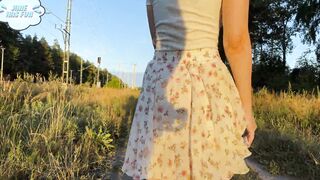 She made me fellatio after risky exposing near railway pov