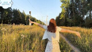 She made me fellatio after risky exposing near railway pov