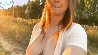 She made me fellatio after risky exposing near railway pov
