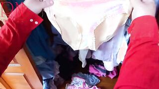 point of view Underwear bdsm. Fetishist humiliation. Dude steals neighbors's bimbos's lingerie