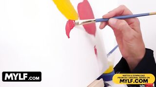 MYLF - Smoking Goddess Artistic Mom With Gigantic Breasts Seduces