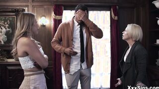 Nicole Doshi gives Alex an incredible blowjob