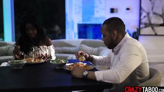 Ebony girlfriend fucks black boyfriend