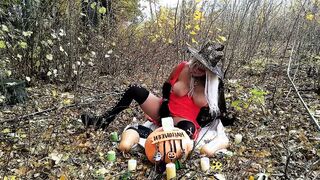 Hot witch squirting masturbation