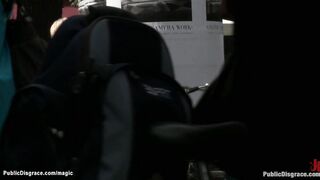 Euro blond big dick fucked in the park