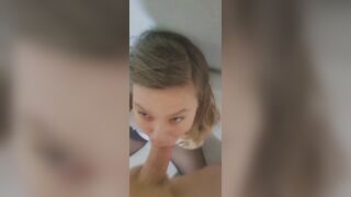 Cum feeding and face fucking a crazy hoe from Tinder