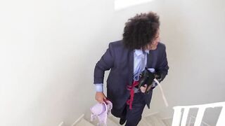 Huge Melons Dyke Skylar Snow and Red Head April Snow Pounded After Getting Caught Cheating