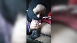 Pressurlious Destroys Badwolf1981 and the Mask Crazy Skank drains my big black dick and Nuts!!