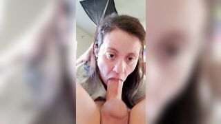 Closeup sixty-nine Throatpie