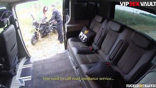 FuckedInTraffic - Nikky Sweet Huge Butt Czech Goddess Intense Public Car Screwed