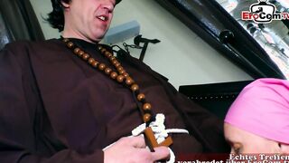 German Polish cleaning lady seduced