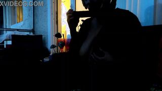 Trying to masturbate before the sun goes down!