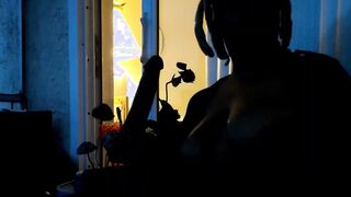 Trying to masturbate before the sun goes down!