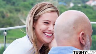 TUSHY Beautiful pair Avery & Stefany swap BFs for anal